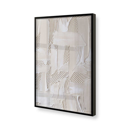 [Color:Satin Black], Picture of art in a Satin Black frame of the corner