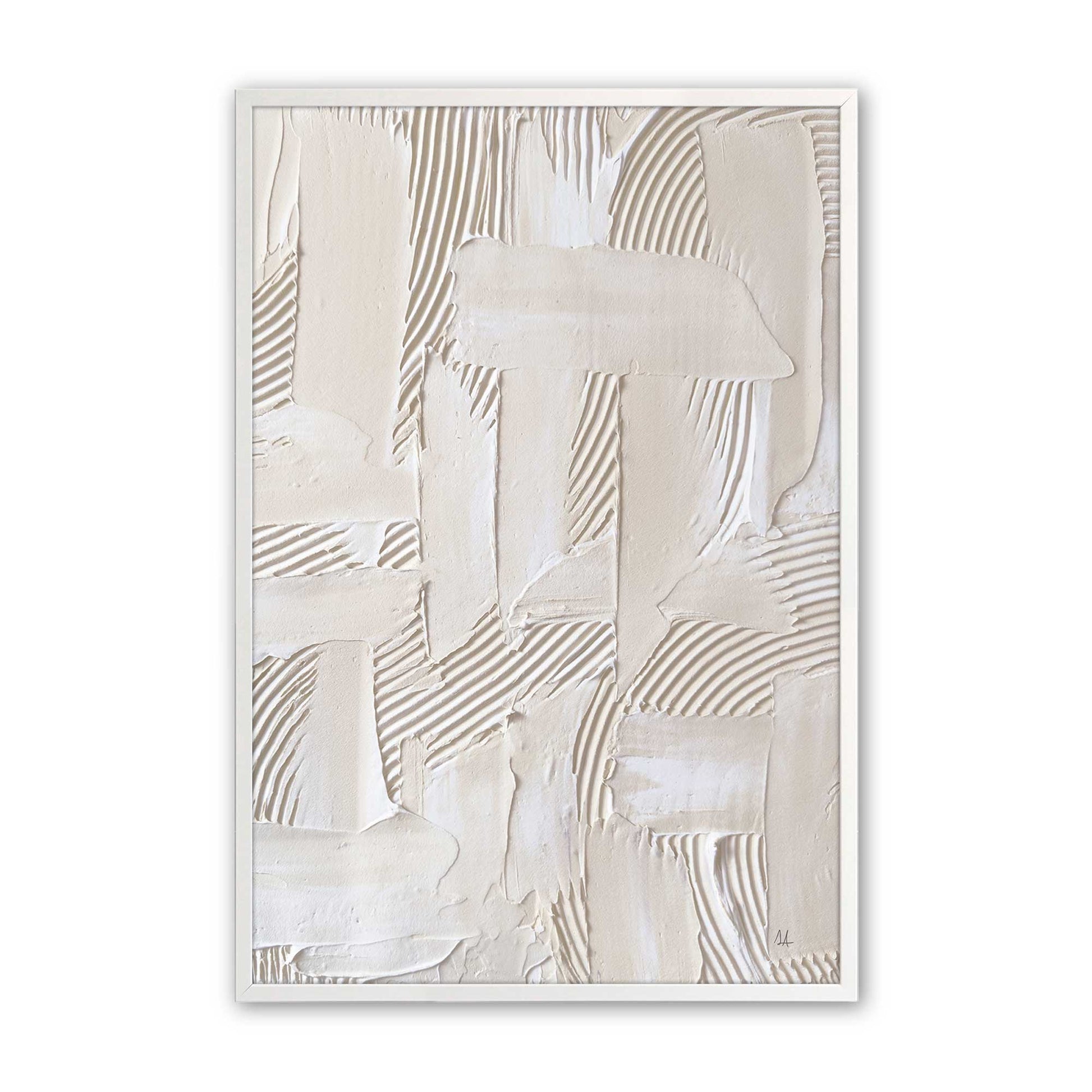 [Color:Opaque White], Picture of art in a Opaque White frame