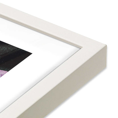 [Color:Opaque White], Picture of art in a Opaque White frame of the corner