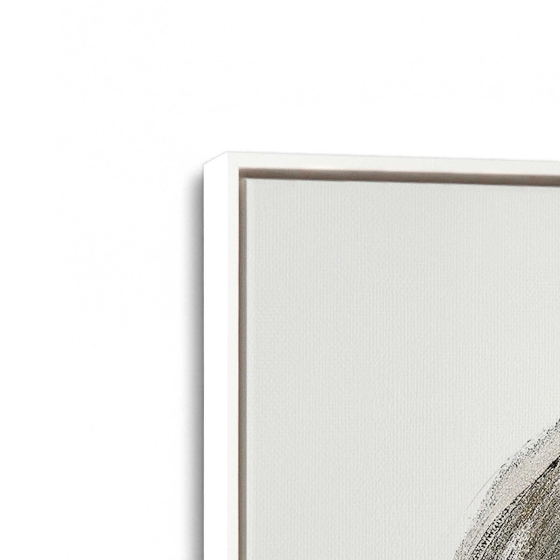 [Color:Opaque White], Picture of art in a White frame at an angle