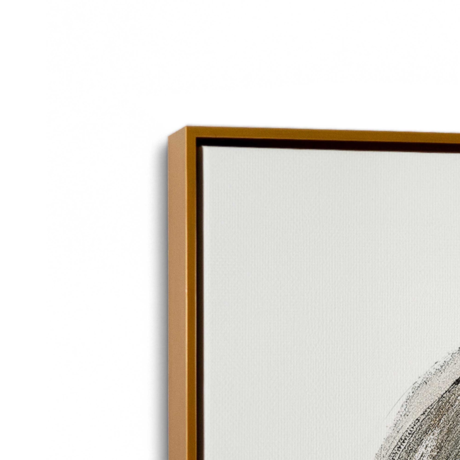 [Color:Polished Gold], Picture of art in a Polished Gold frame at an angle