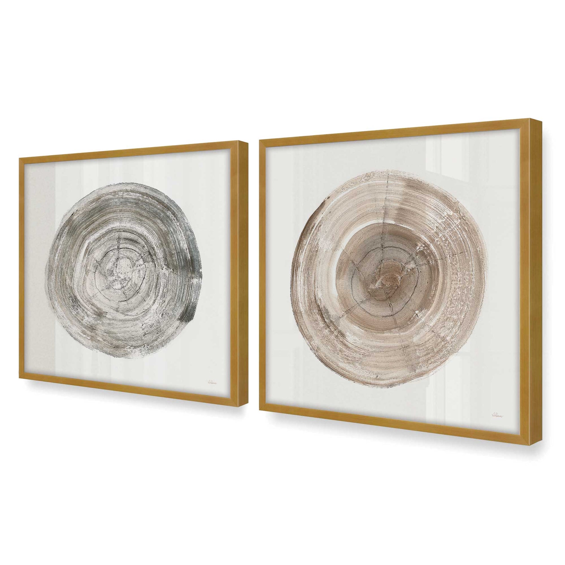 [Color:Polished Gold], Picture of art in a Polished Gold frame of the corner