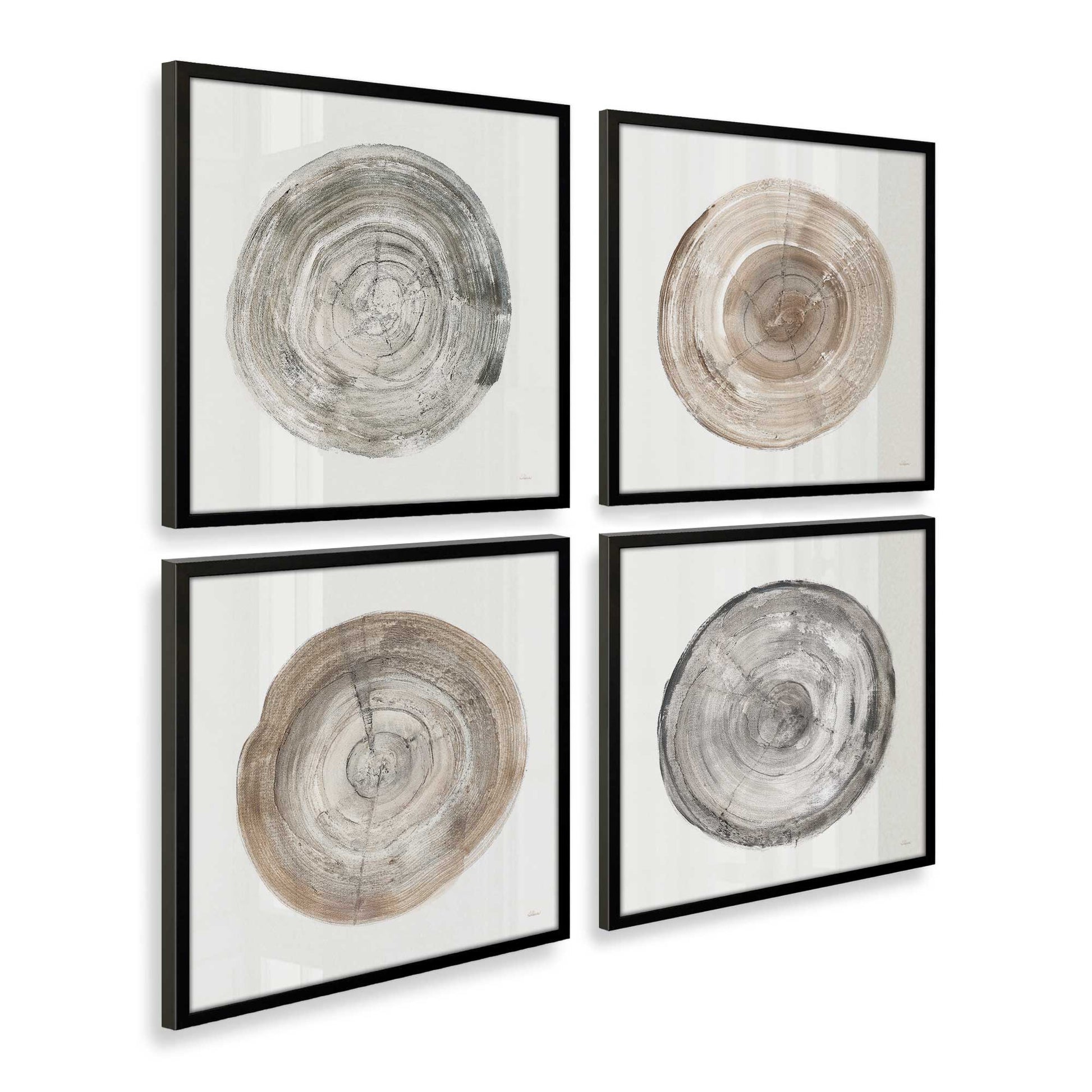 [Color:Satin Black], Picture of art in a Satin Black frame at an angle