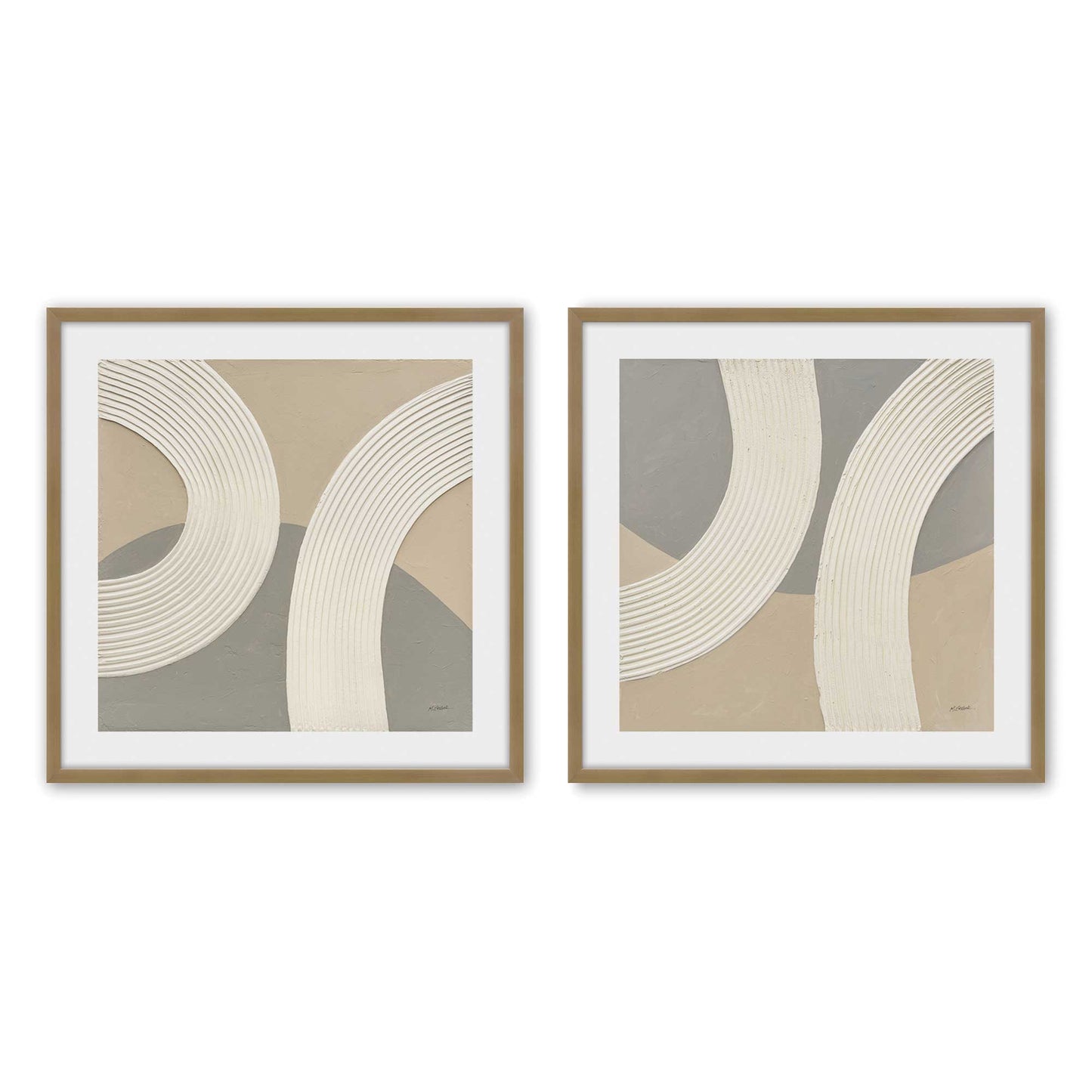 [Color:Brushed Gold], Picture of art in a Brushed Gold frame