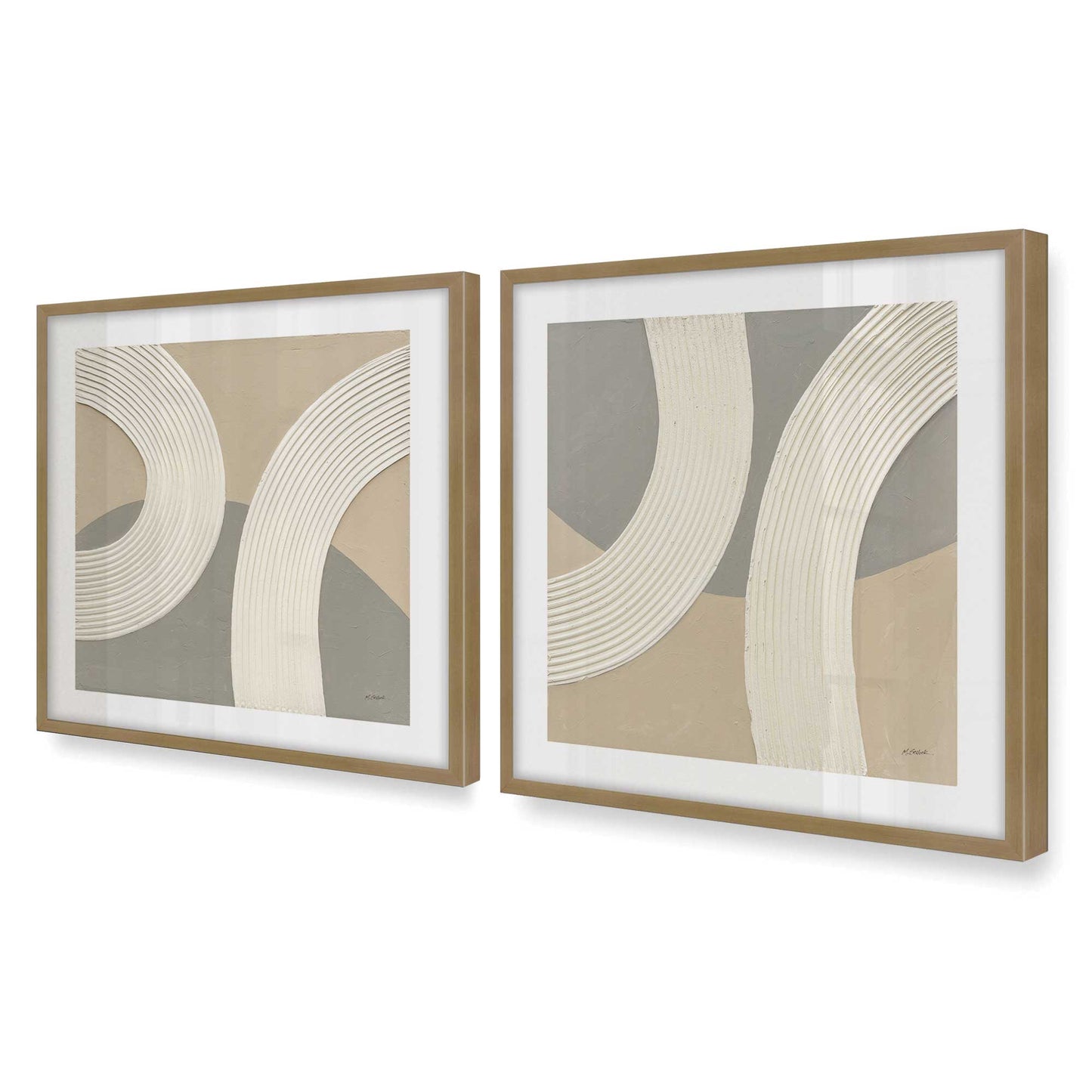 [Color:Brushed Gold], Picture of art in a Brushed Gold frame of the corner