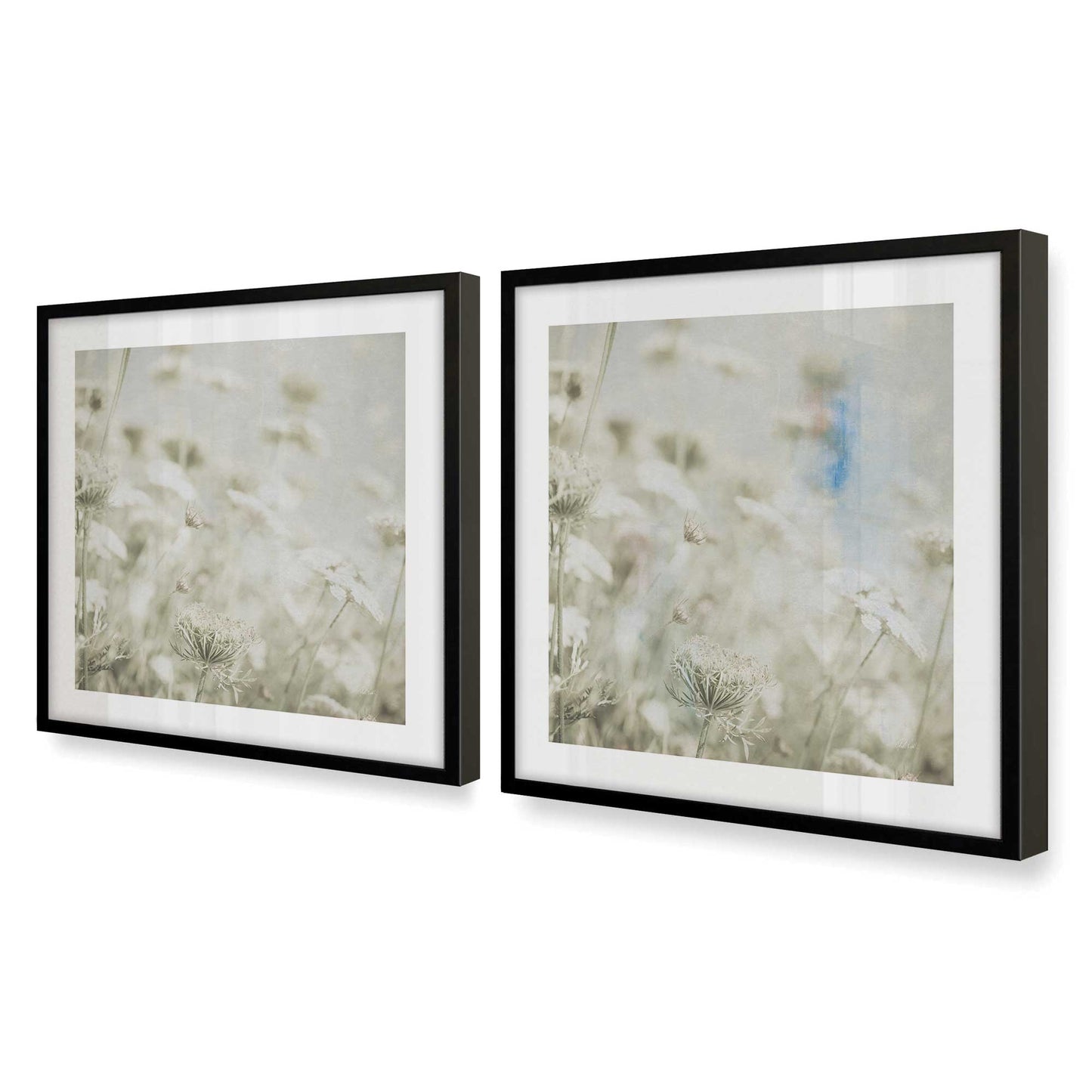 [Color:Satin Black], Picture of art in a Satin Black frame at an angle