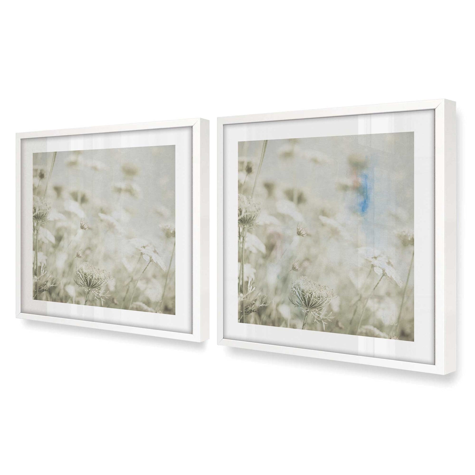 [Color:Opaque White], Picture of art in a Opaque White frame at an angle