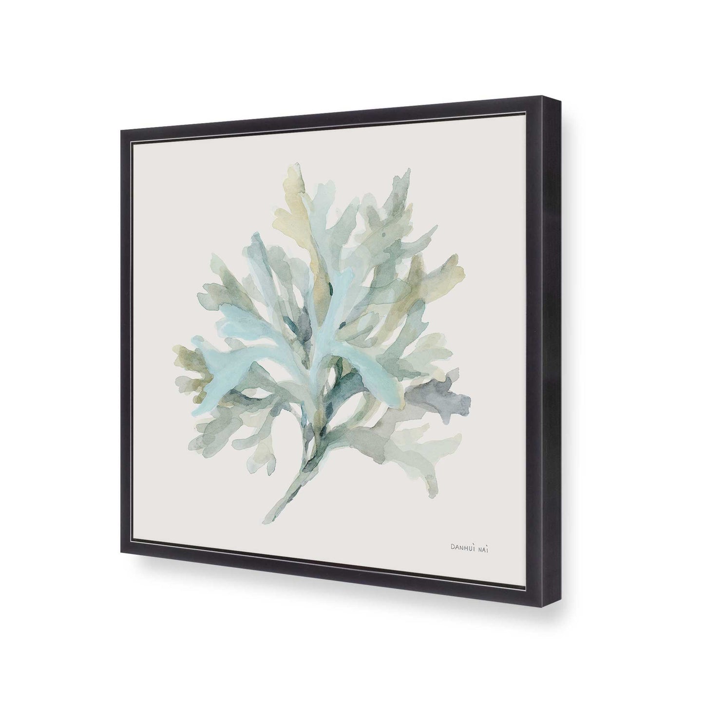 [Color:Weathered Zinc], Picture of art in a Weathered Zinc frame at an angle