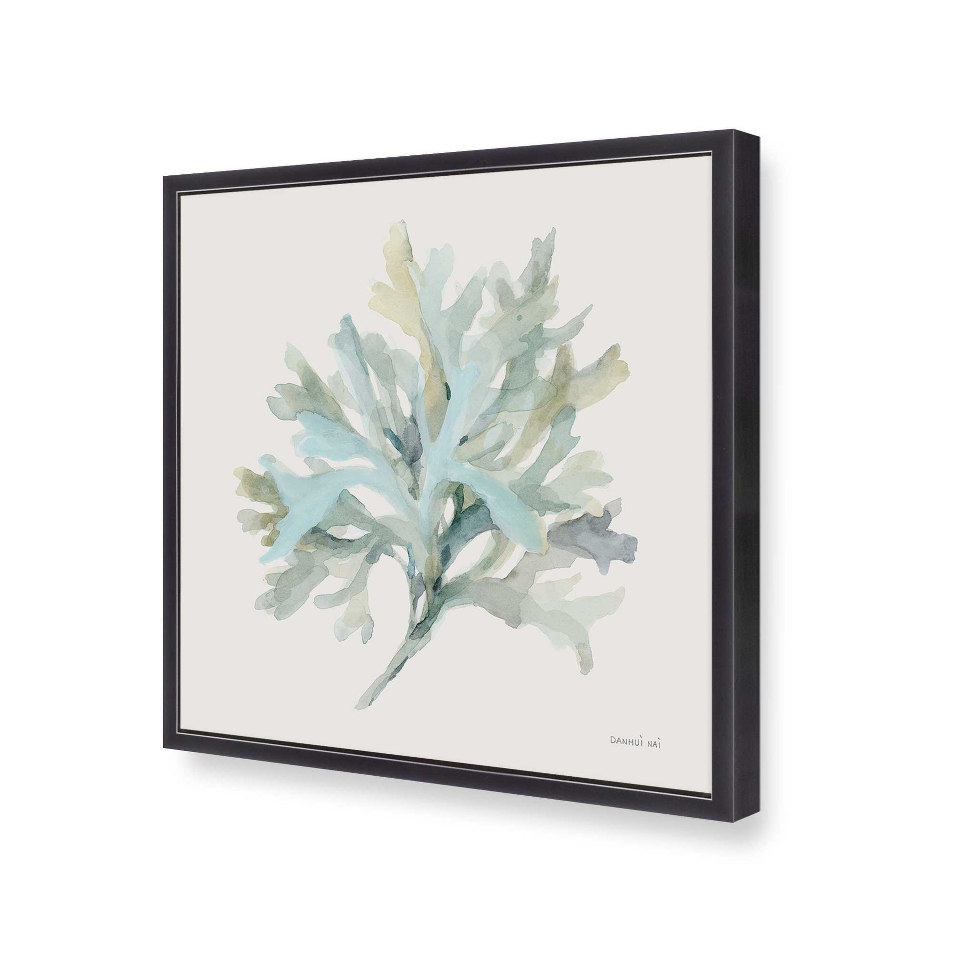 [Color:Weathered Zinc], Picture of art in a Weathered Zinc frame at an angle