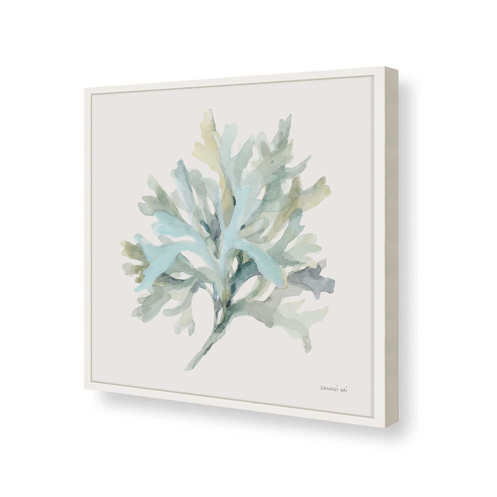 [Color:Opaque White], Picture of art in a Opaque White frame at an angle