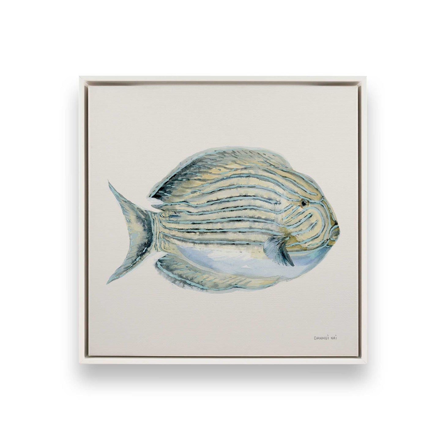 [Color:Opaque White], Picture of art in a White frame