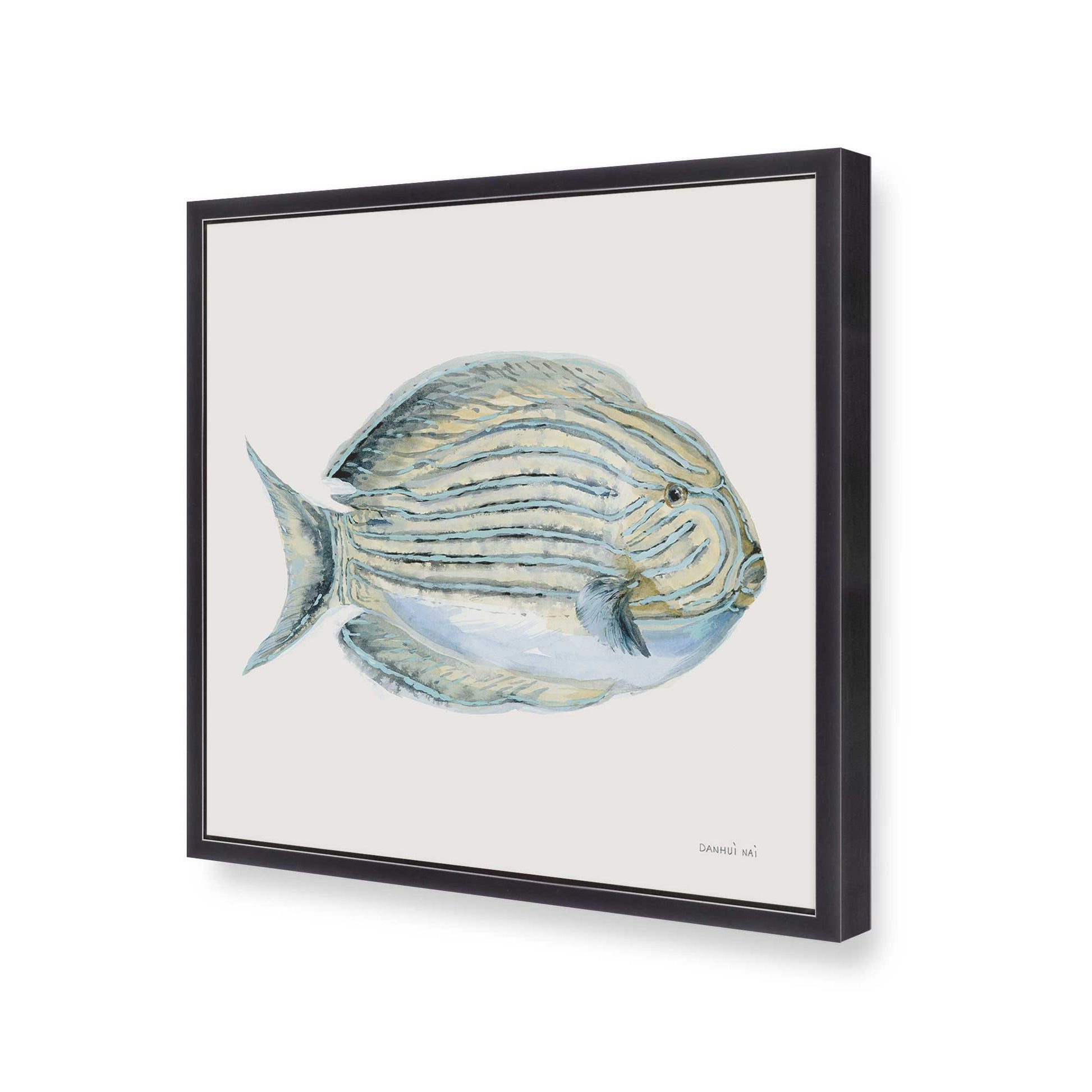 [Color:Weathered Zinc], Picture of art in a Weathered Zinc frame at an angle