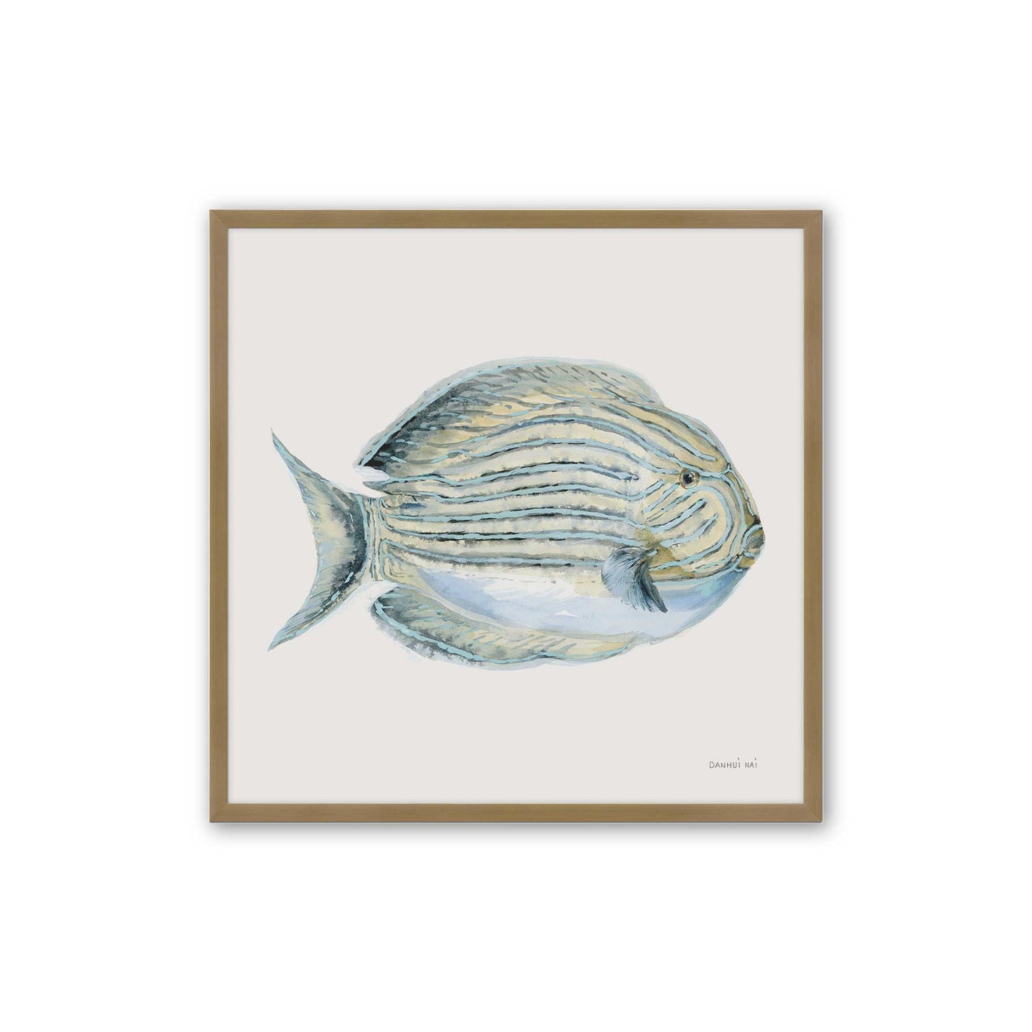 [Color:Brushed Gold], Picture of art in a Brushed Gold frame