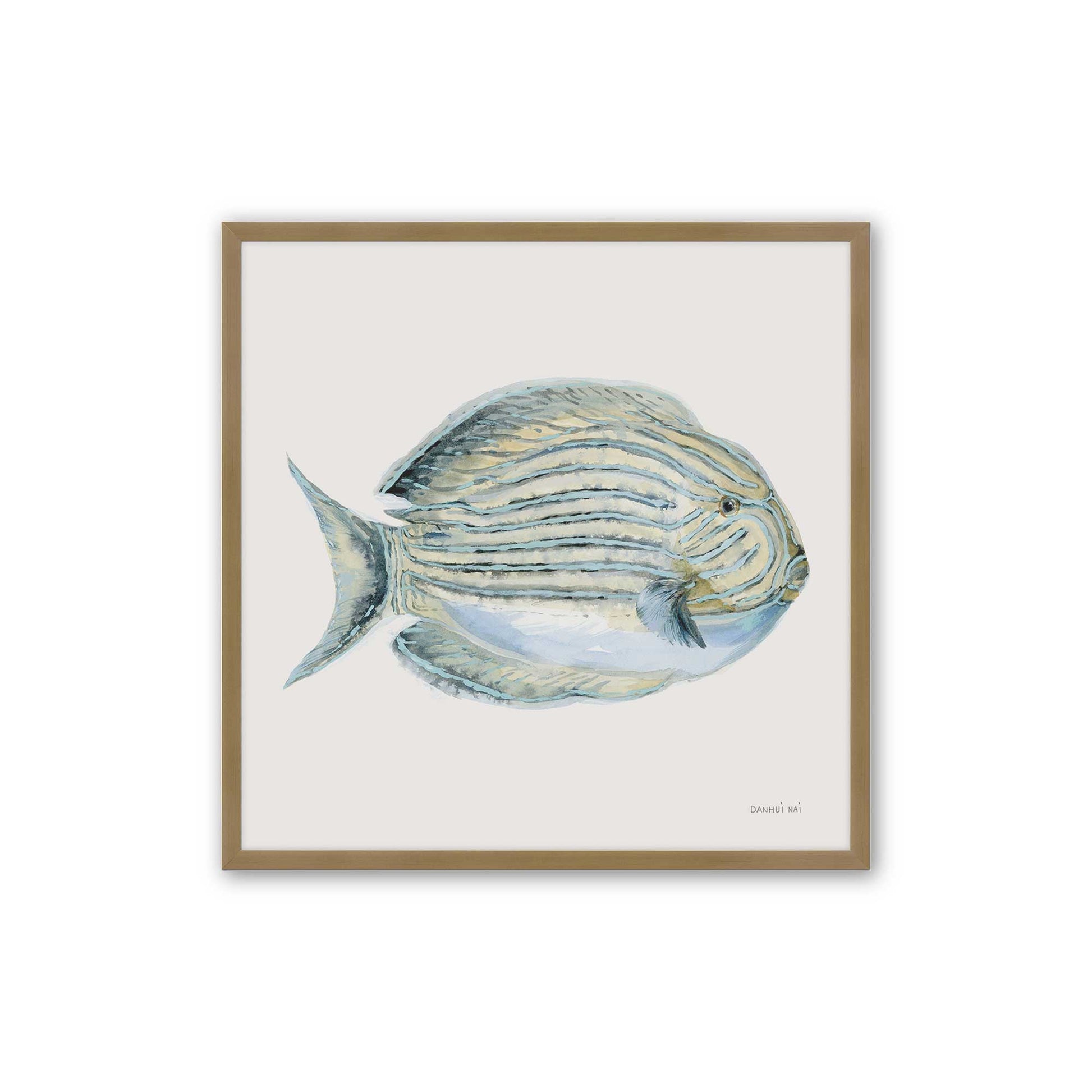 [Color:Brushed Gold], Picture of art in a Brushed Gold frame