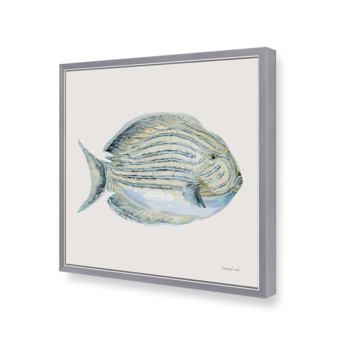 [Color:Polished Chrome], Picture of art in a Polished Chrome frame at an angle