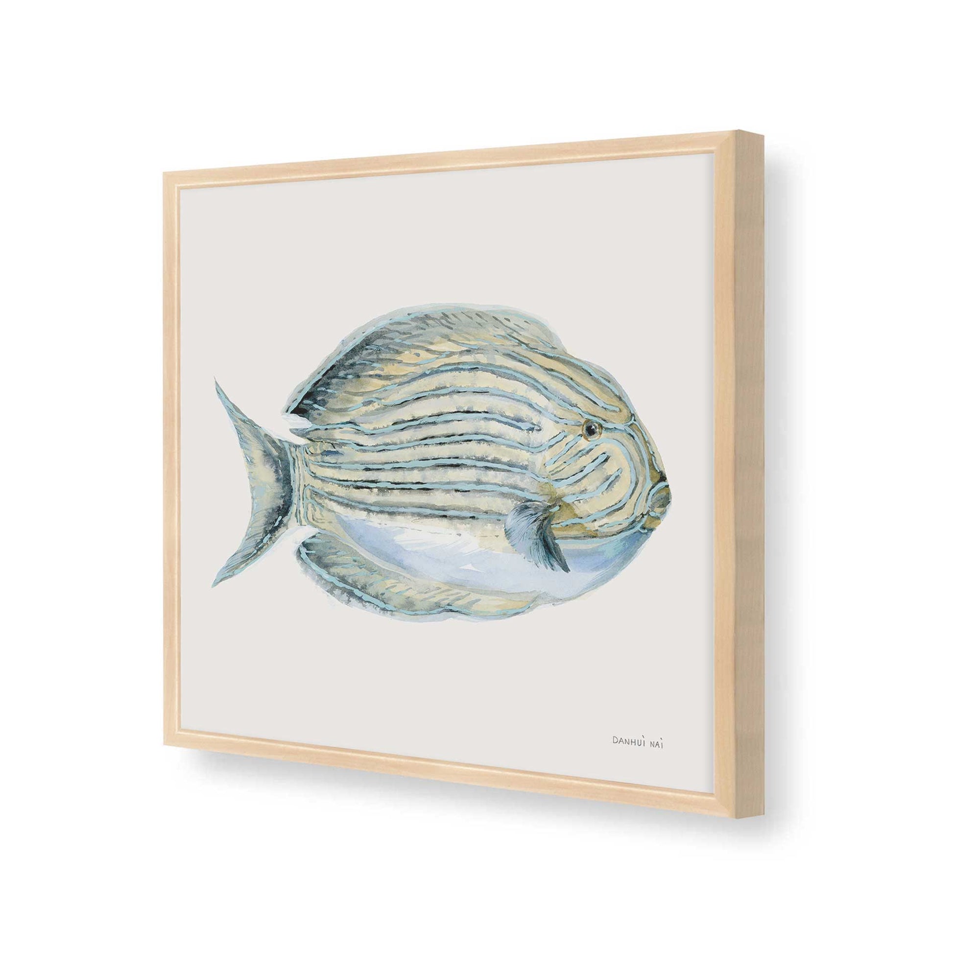 [Color:Raw Maple], Picture of art in a Raw Maple frame at an angle