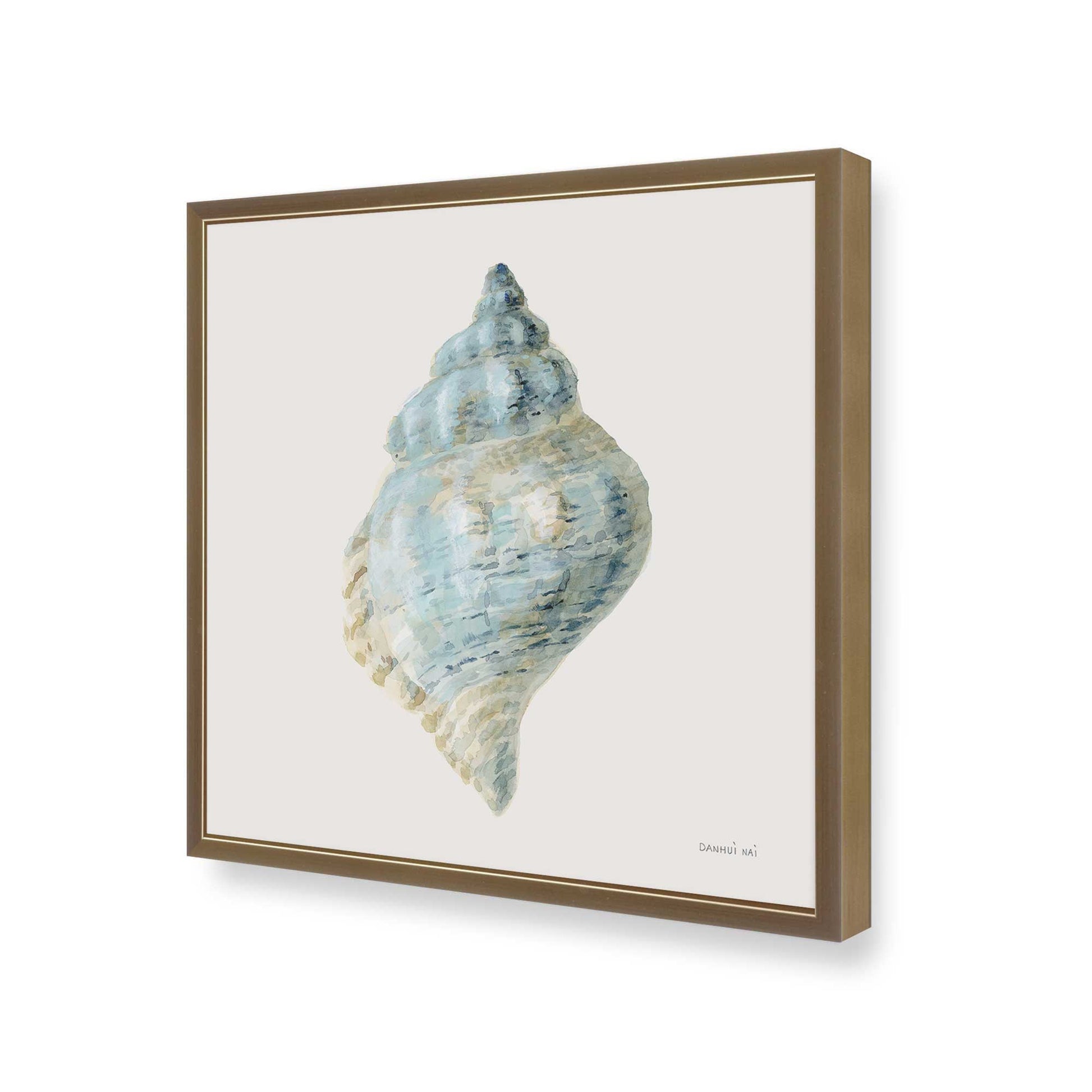 [Color:Brushed Gold], Picture of art in a Brushed Gold frame at an angle