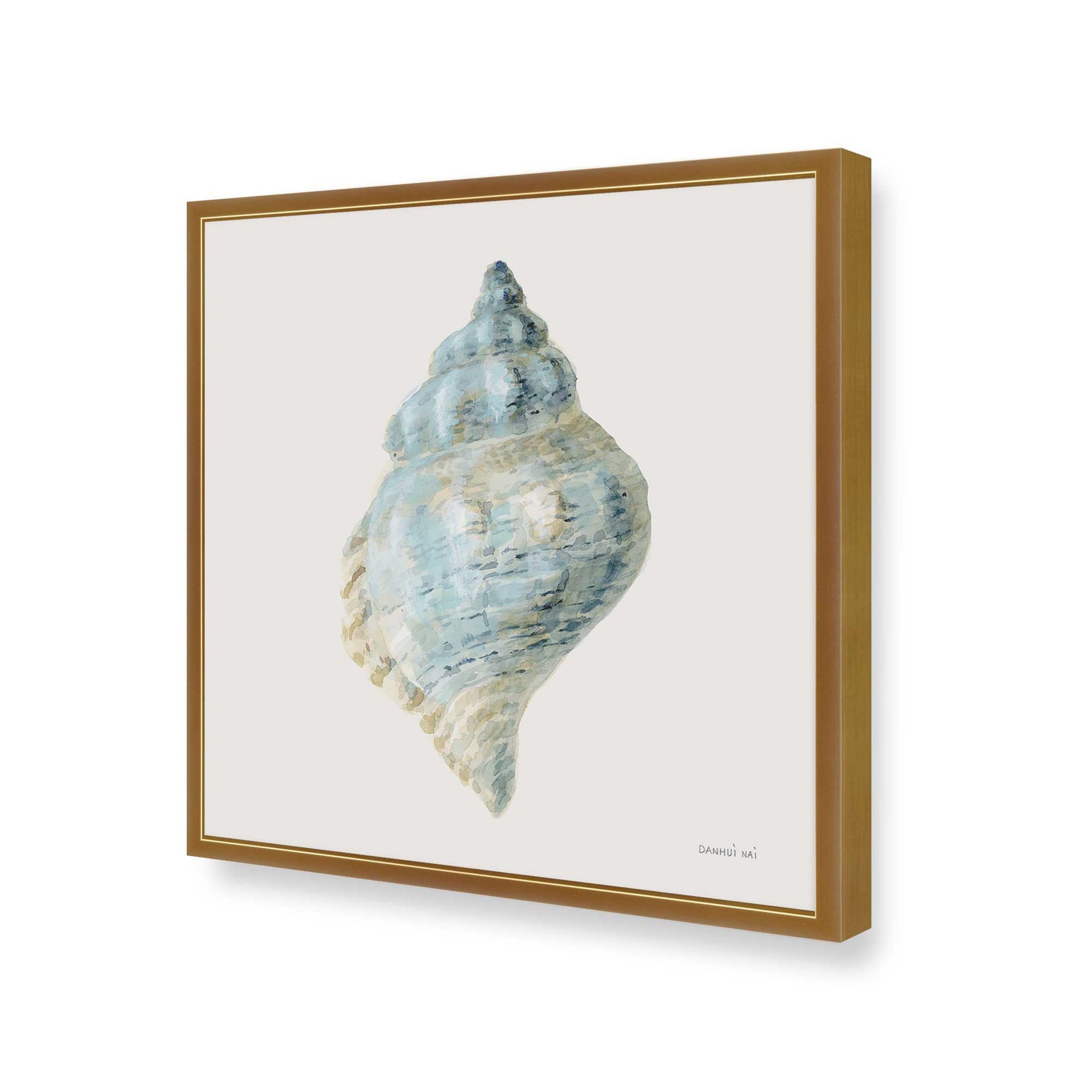 [Color:Polished Gold], Picture of art in a Polished Gold frame at an angle