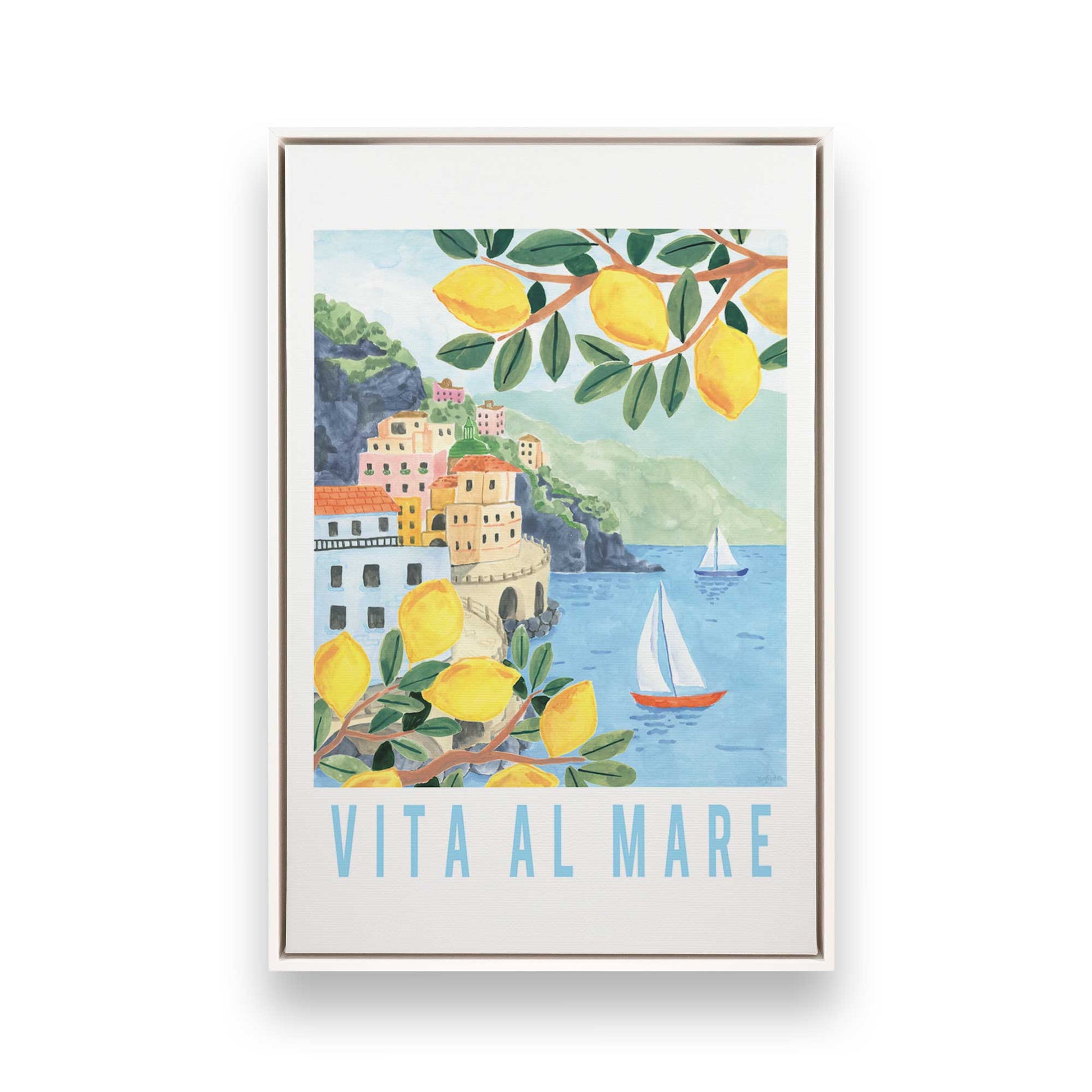 [Color:Opaque White], Picture of art in a White frame