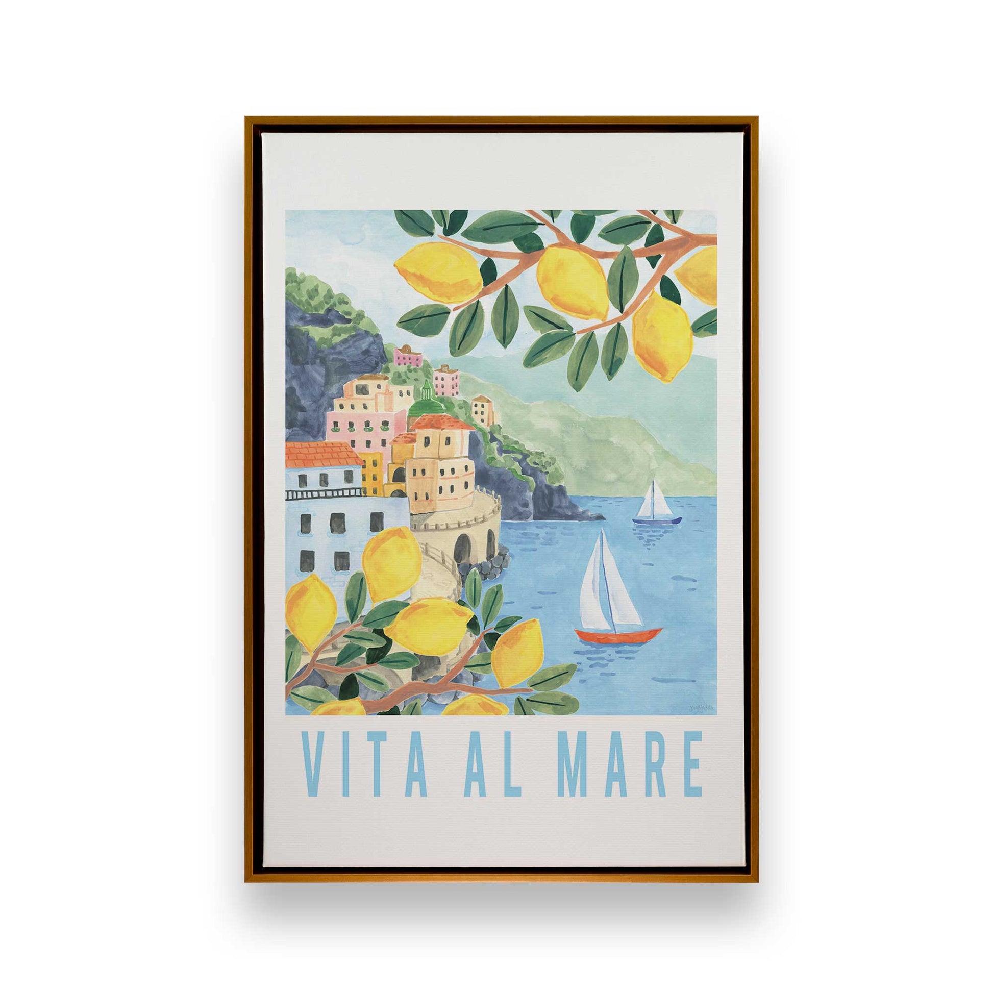 [Color:Polished Gold], Picture of art in a Polished Gold frame