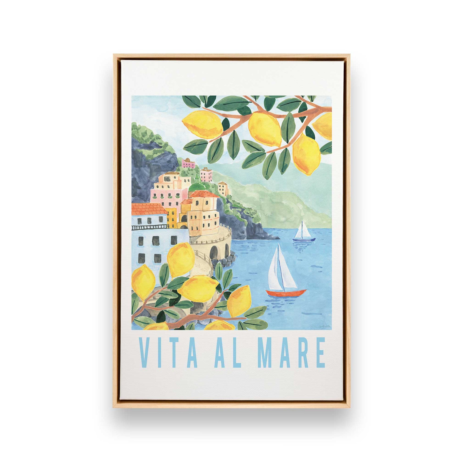 [Color:American Maple], Picture of art in a American Maple frame