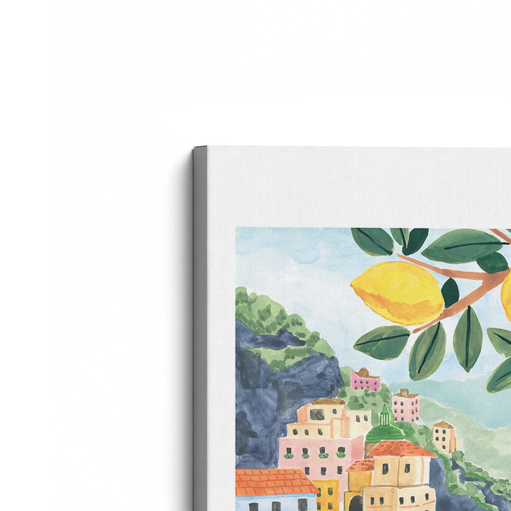 [Color:Stretched Canvas], Picture of the corner of the art
