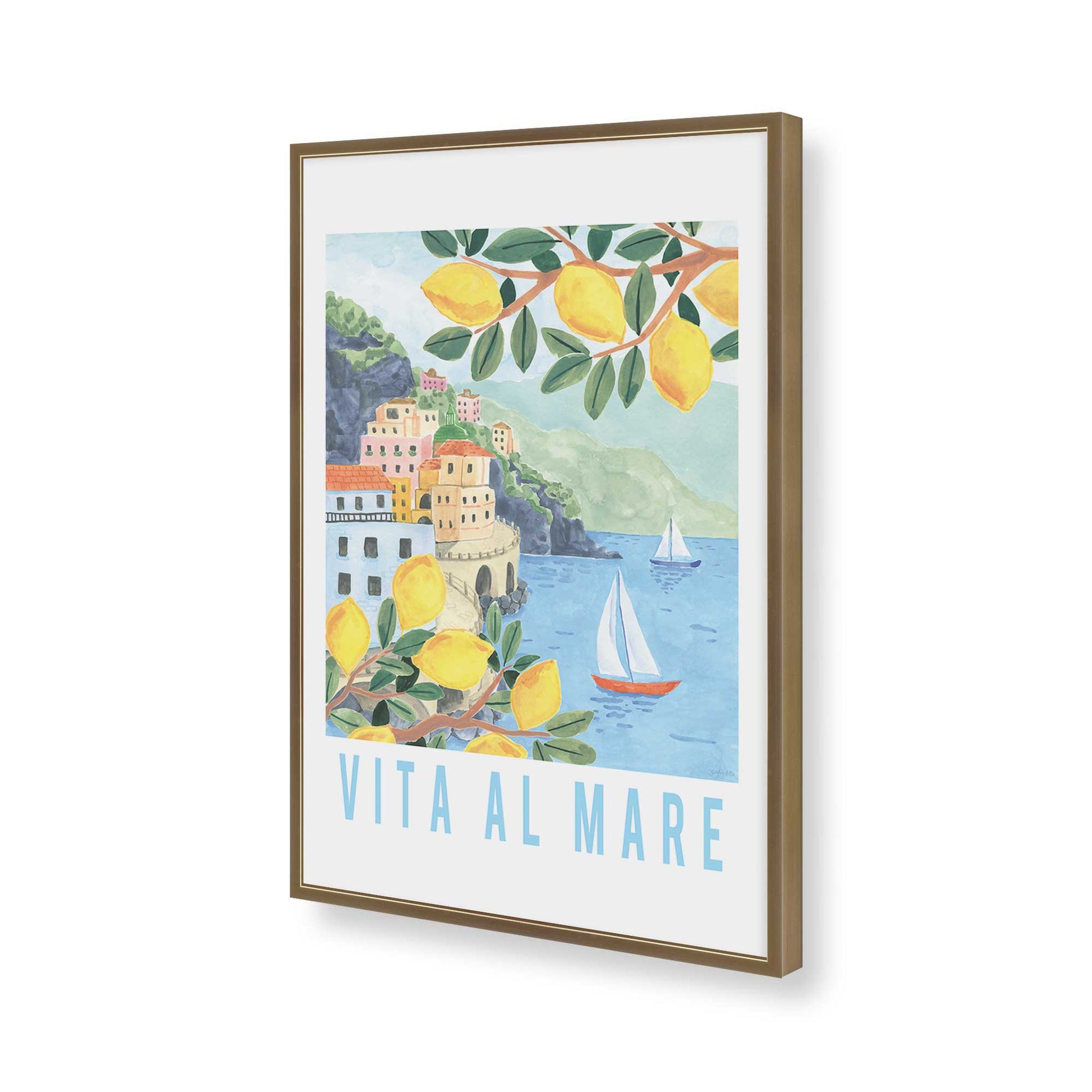 [Color:Brushed Gold], Picture of art in a Brushed Gold frame of the corner