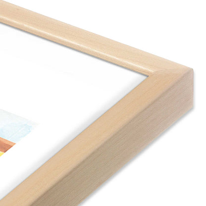 [Color:Raw Maple], Picture of art in a Raw Maple frame at an angle