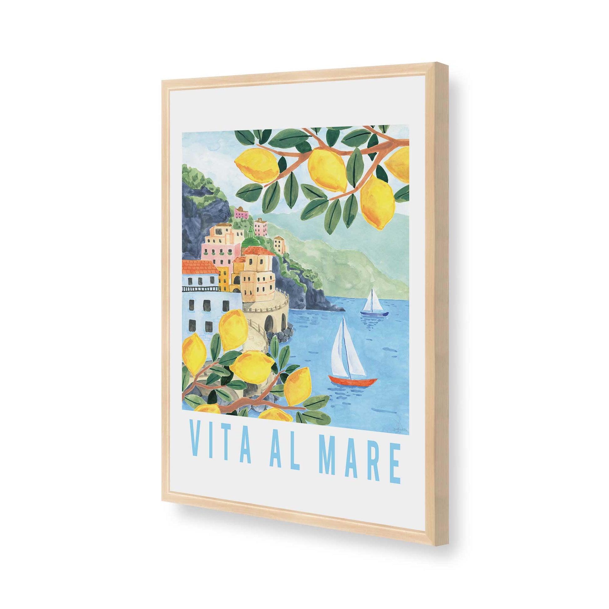 [Color:Raw Maple], Picture of art in a Raw Maple frame of the corner