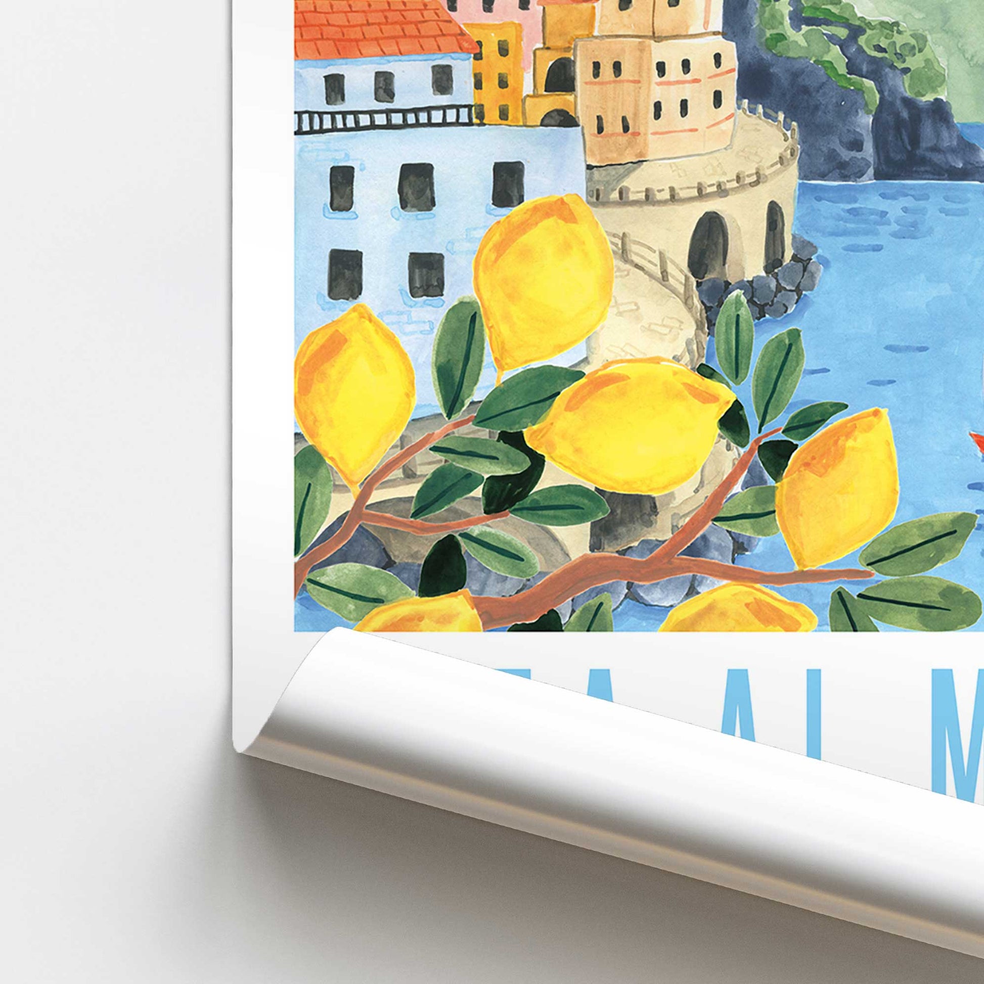 [color:Rolled Print], Picture of close up of art