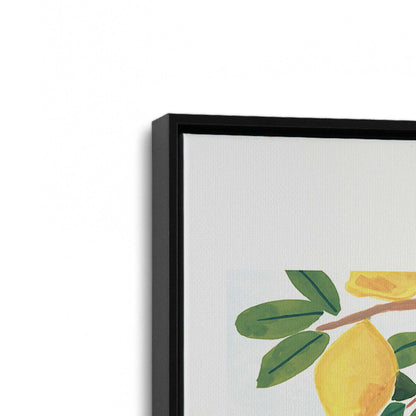 [Color:Satin Black], Picture of art in a Satin Black frame at an angle