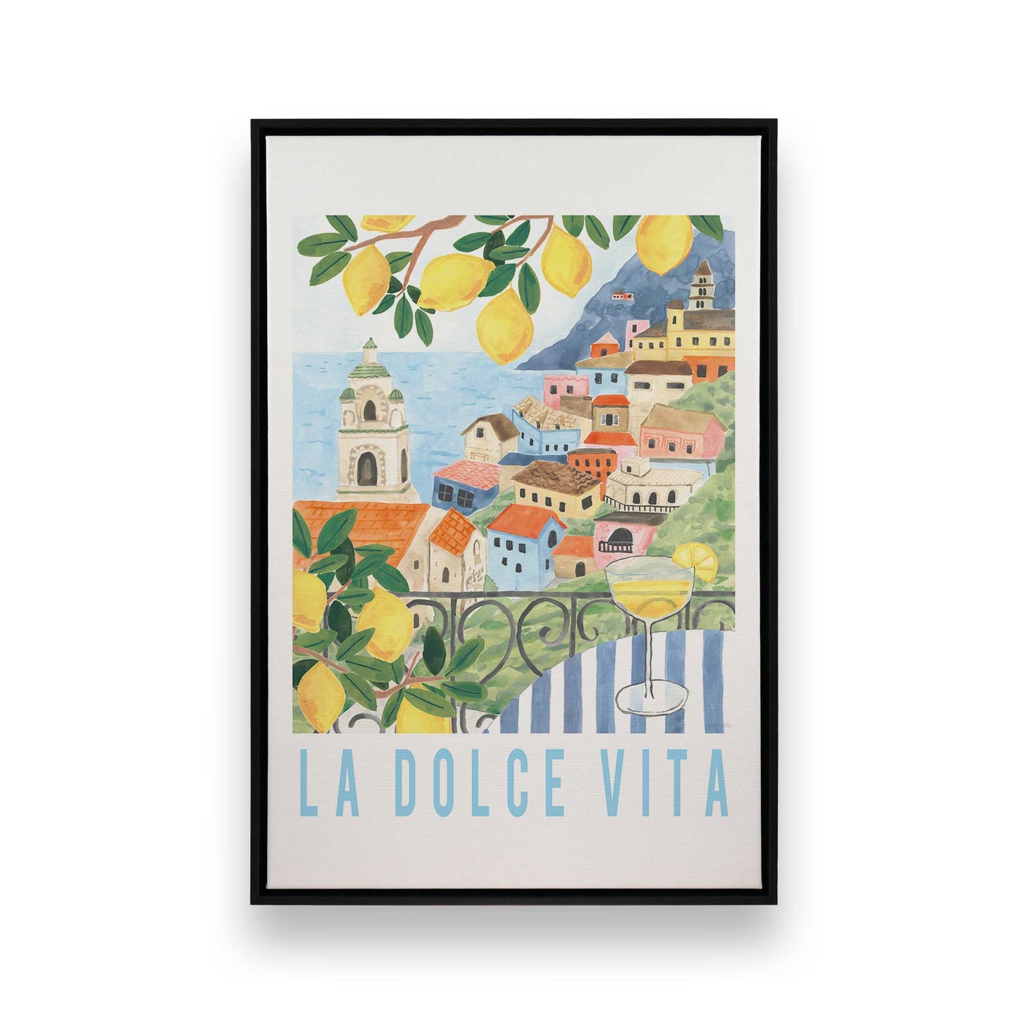 [Color:Satin Black], Picture of art in a Satin Black frame