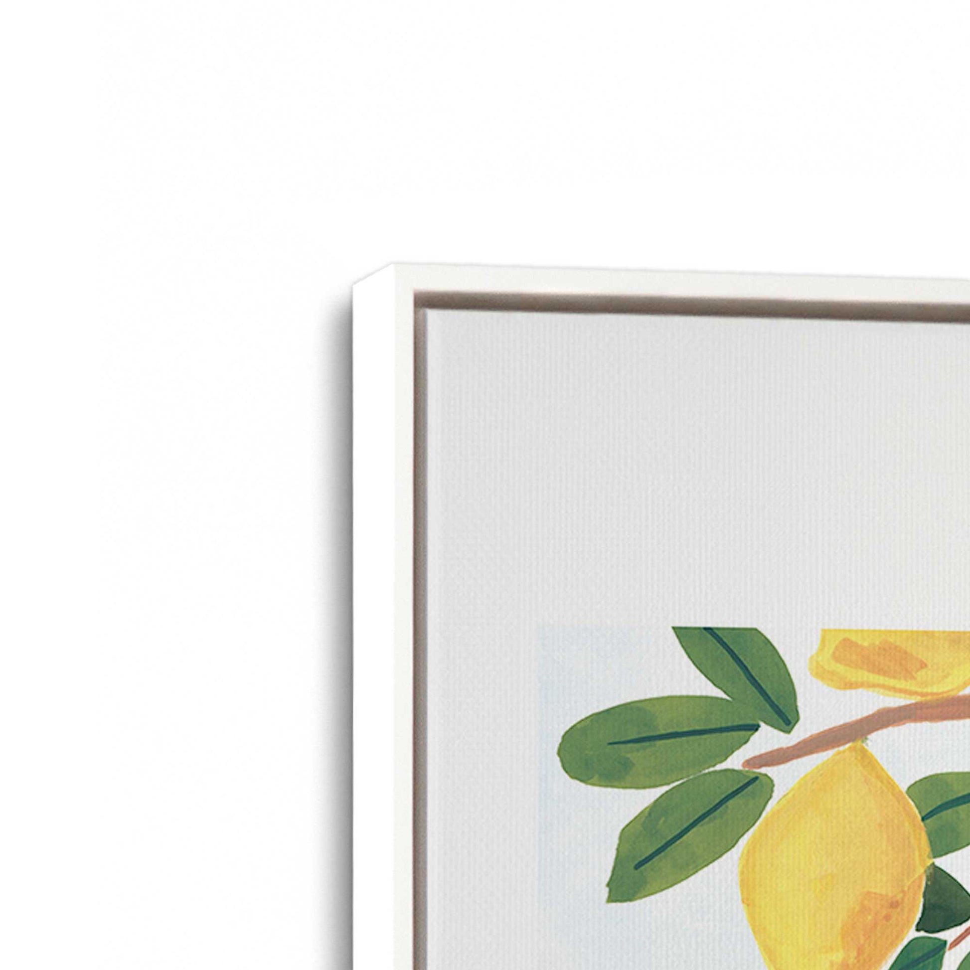 [Color:Opaque White], Picture of art in a White frame at an angle