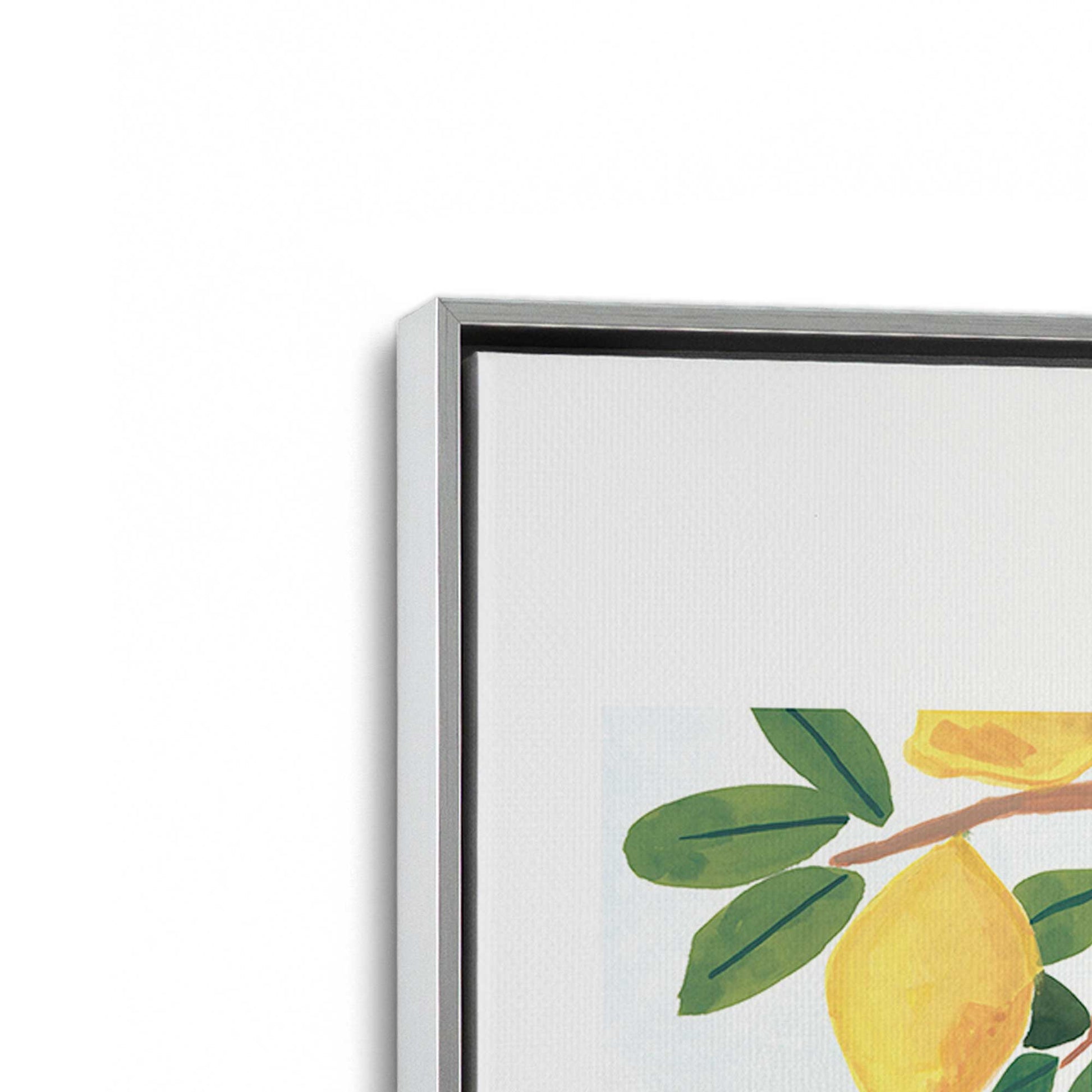 [Color:Polished Chrome], Picture of art in a Polished Chrome frame at an angle