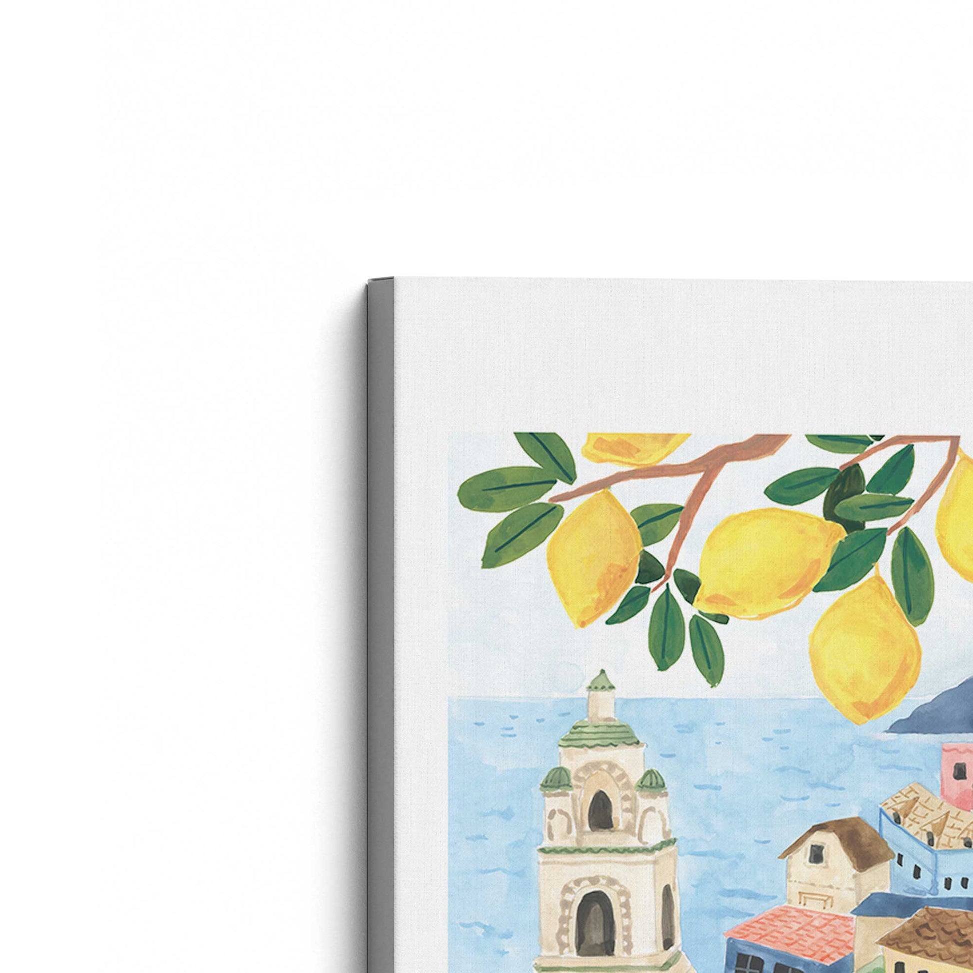 [Color:Stretched Canvas], Picture of the corner of the art