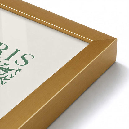 [Color:Polished Gold], Picture of art in a Polished Gold frame at an angle