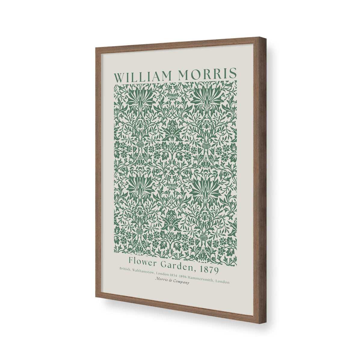 [Color:Walnut], Picture of art in a Walnut frame of the corner
