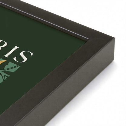 [Color:Satin Black], Picture of art in a Satin Black frame at an angle