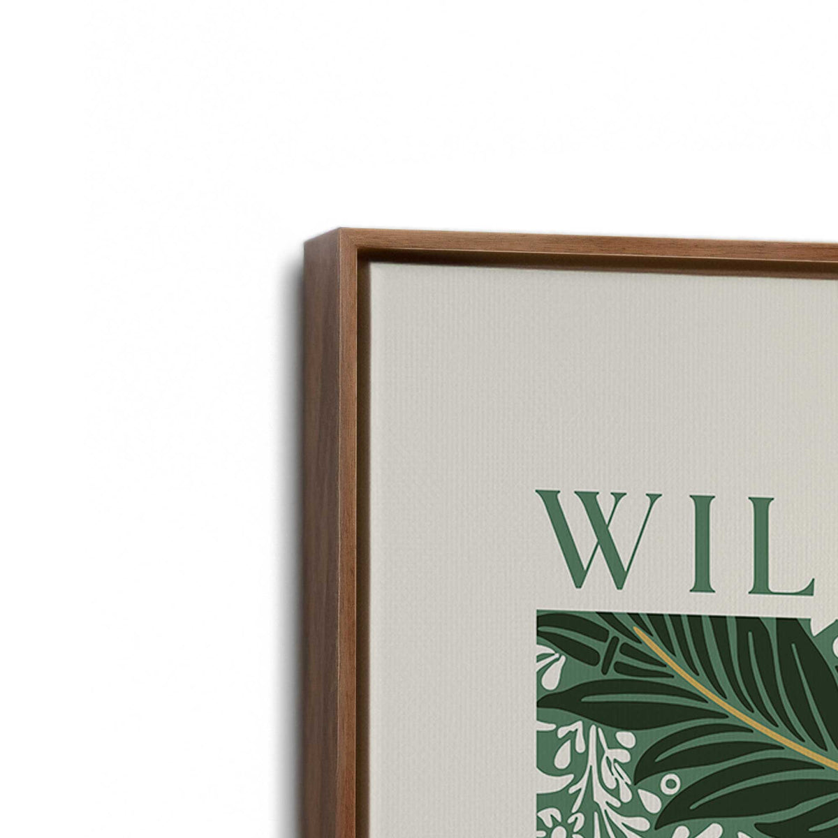 [Color:Walnut], Picture of art in a Walnut frame at an angle
