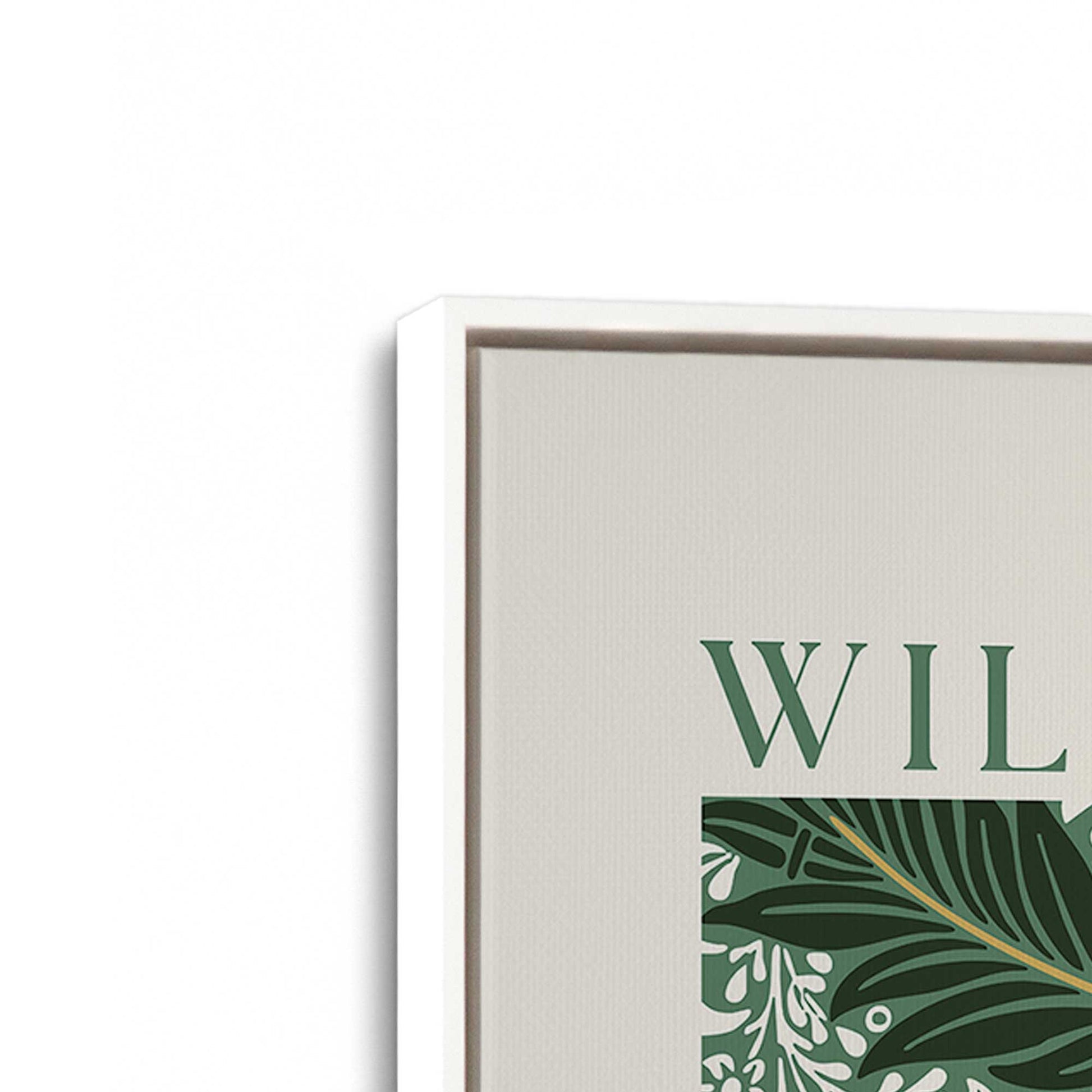 [Color:Opaque White], Picture of art in a White frame at an angle