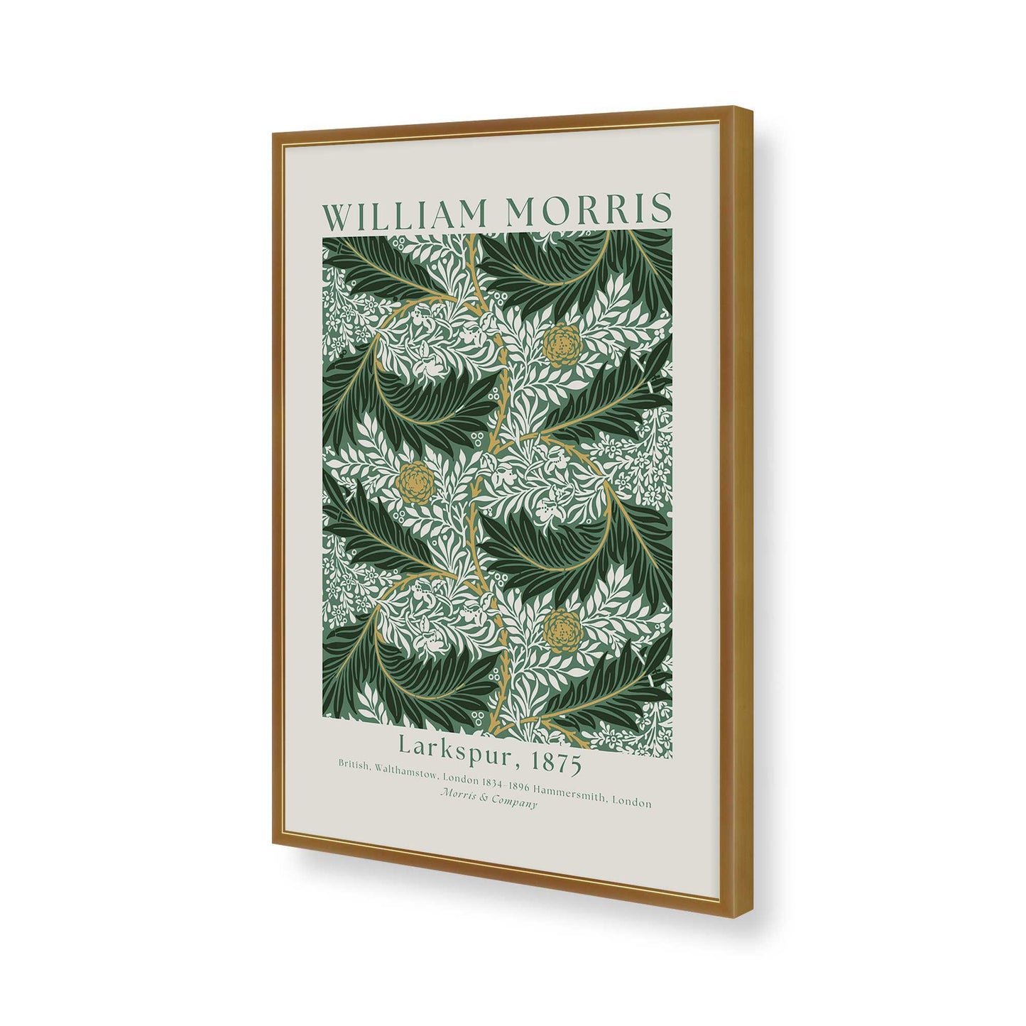 [Color:Polished Gold], Picture of art in a Polished Gold frame of the corner