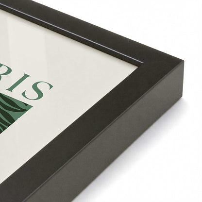 [Color:Satin Black], Picture of art in a Satin Black frame at an angle