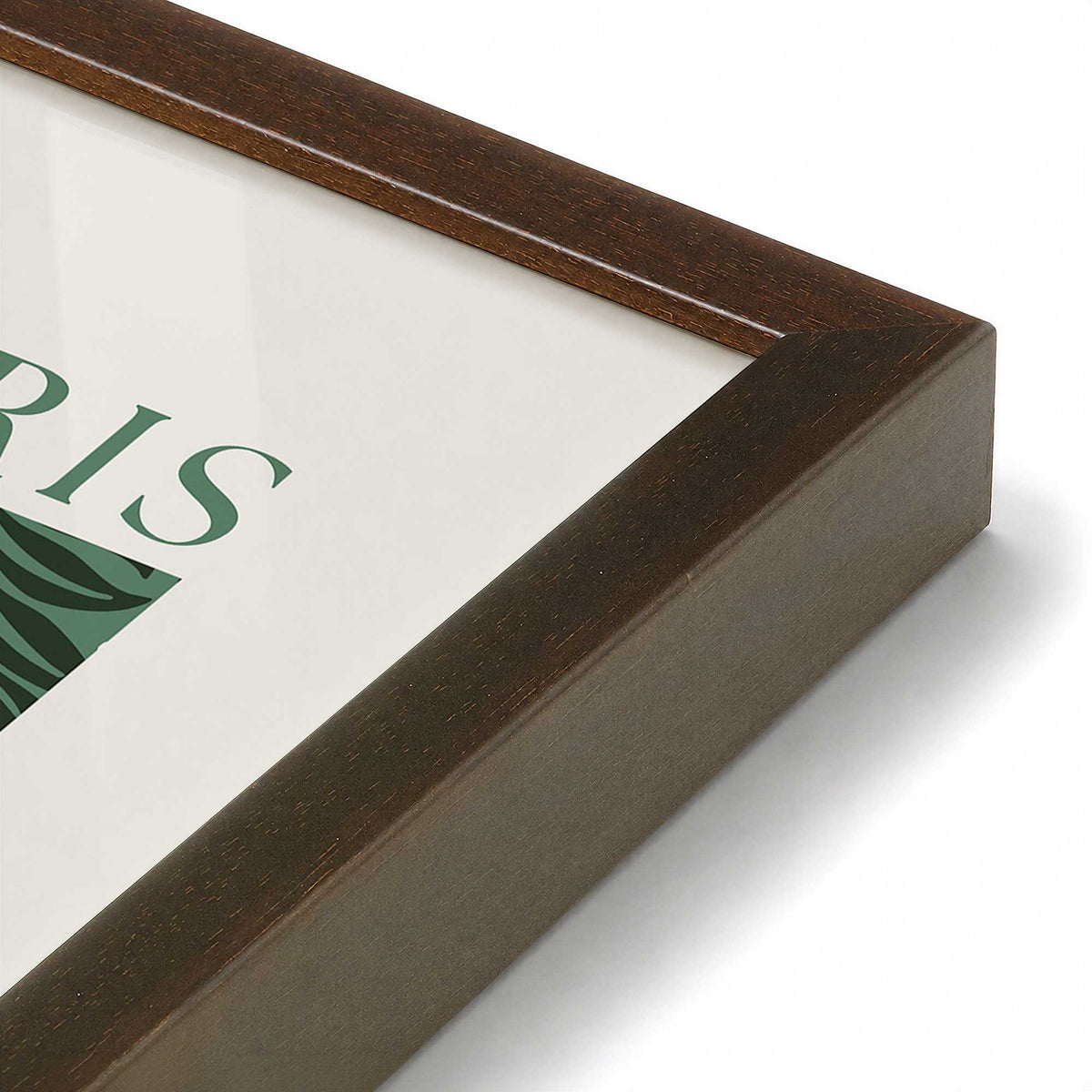 [Color:Belvinder Brown], Picture of art in a Belvinder Brown frame at an angle