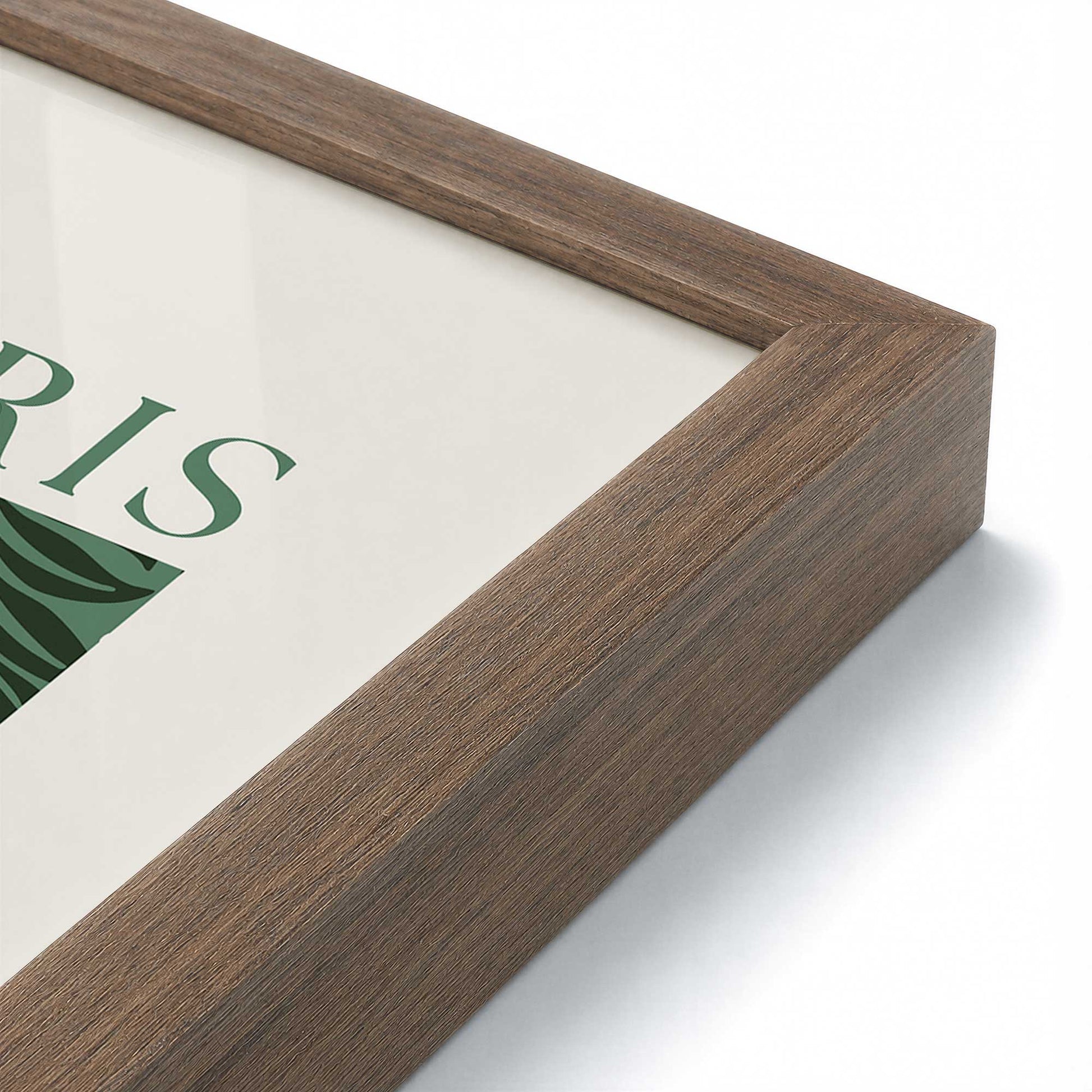 [Color:Walnut], Picture of art in a Walnut frame at an angle
