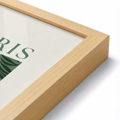 [Color:American Maple], Picture of art in a American Maple frame at an angle