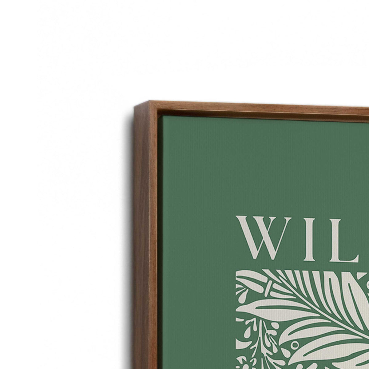 [Color:Walnut], Picture of art in a Walnut frame at an angle