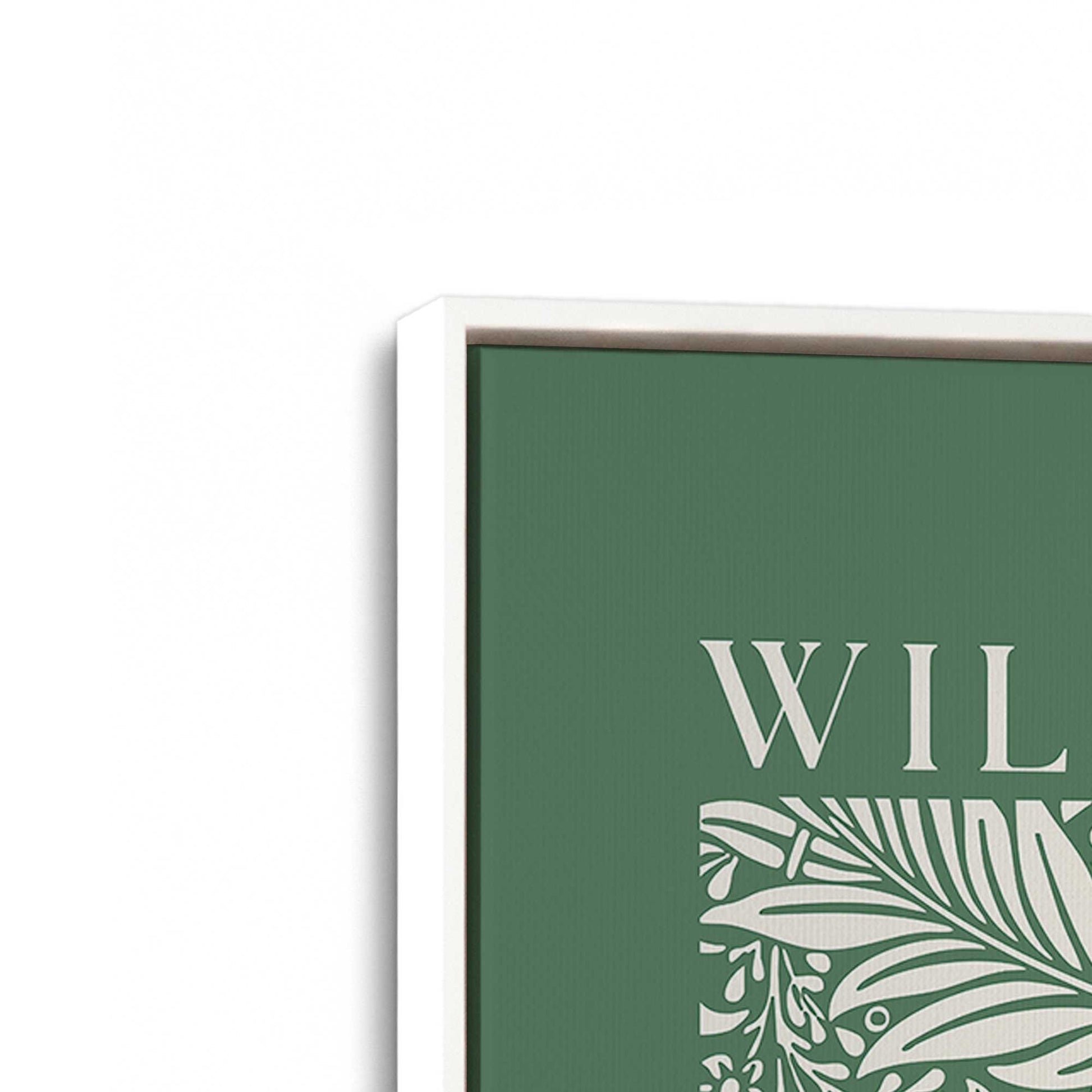 [Color:Opaque White], Picture of art in a White frame at an angle