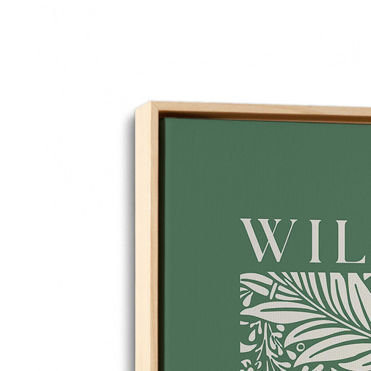 [Color:American Maple], Picture of art in a American Maple frame at an angle