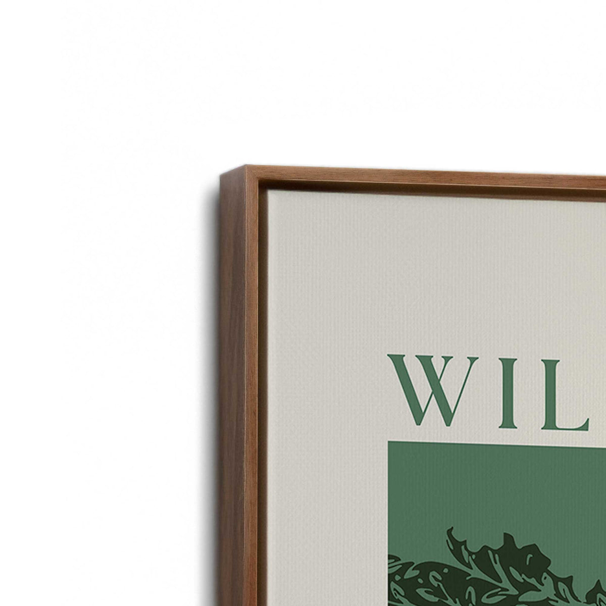 [Color:Walnut], Picture of art in a Walnut frame at an angle