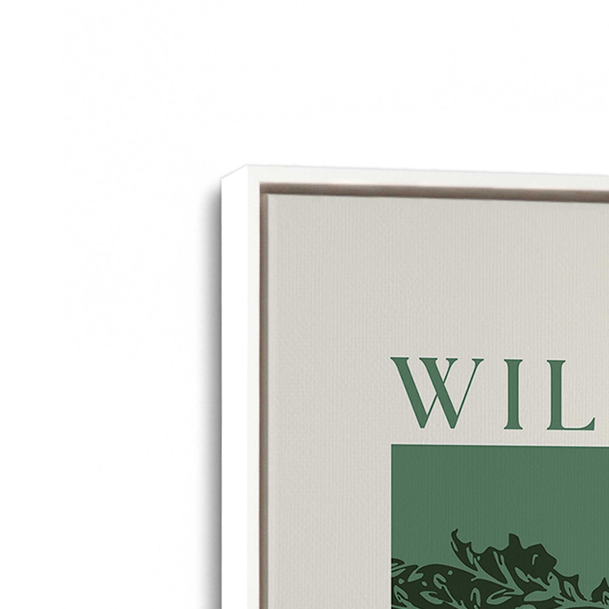 [Color:Opaque White], Picture of art in a White frame at an angle